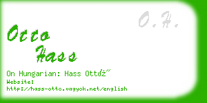 otto hass business card